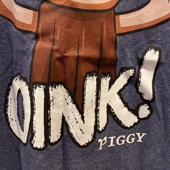 Roblox Piggy T-shirt Boy’s Extra Large Shirt Sleeve Graphic Tee Navy Blue - Picture 6 of 13